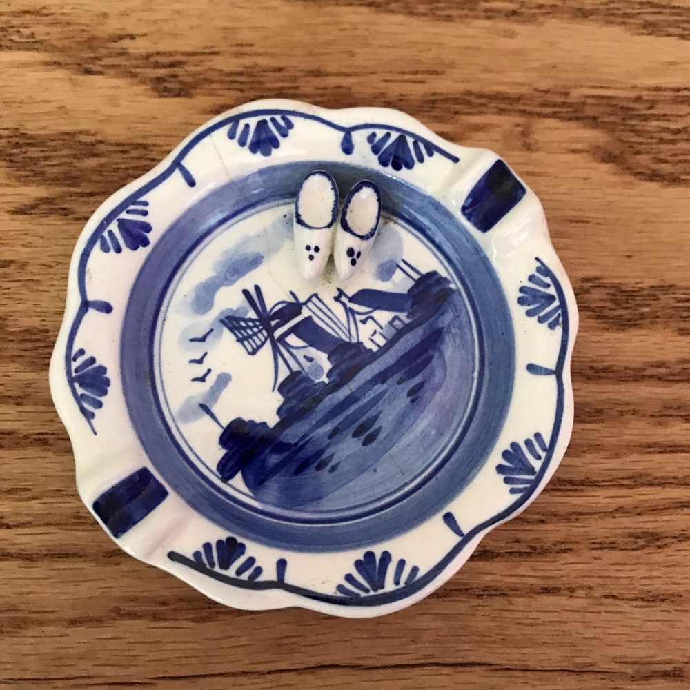 Delft Blue Ring Dish Vintage